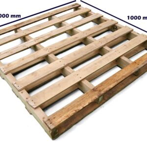 Palet Reciclado 1000 x 1000 dos entradas Reversible