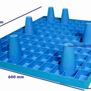 Palet de plástico encajable 800 x 600 - Plasteel 50